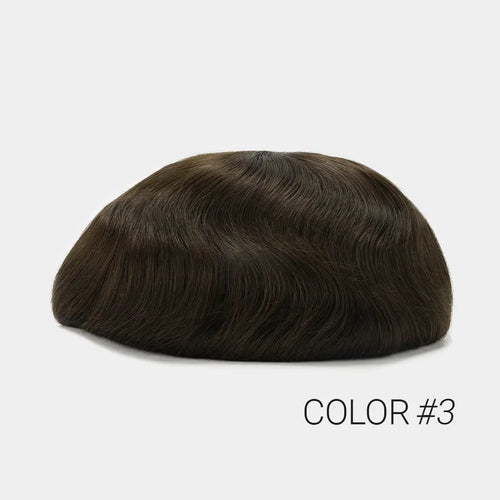Breeze Remy men's hair system — Full French Lace, Remy Hair