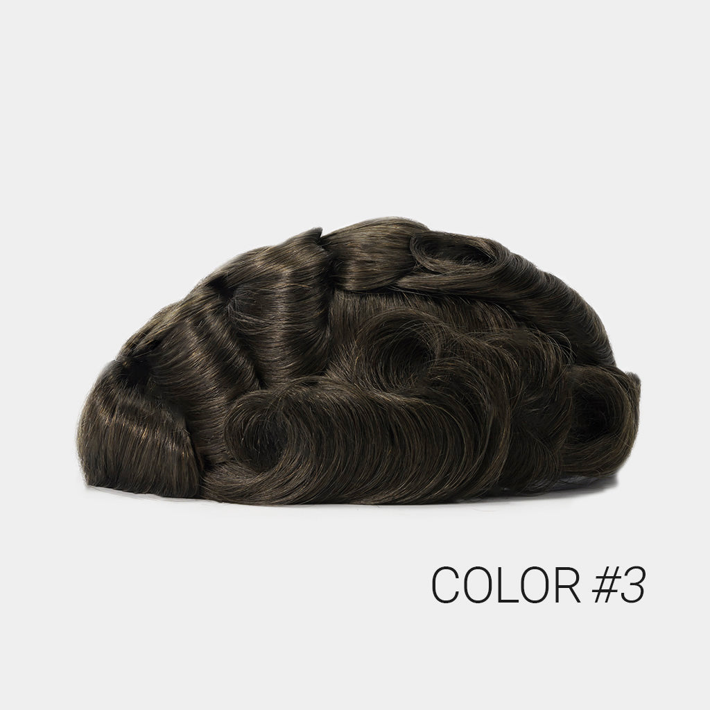Harbour men's hair system - flex lace with PU perimeter