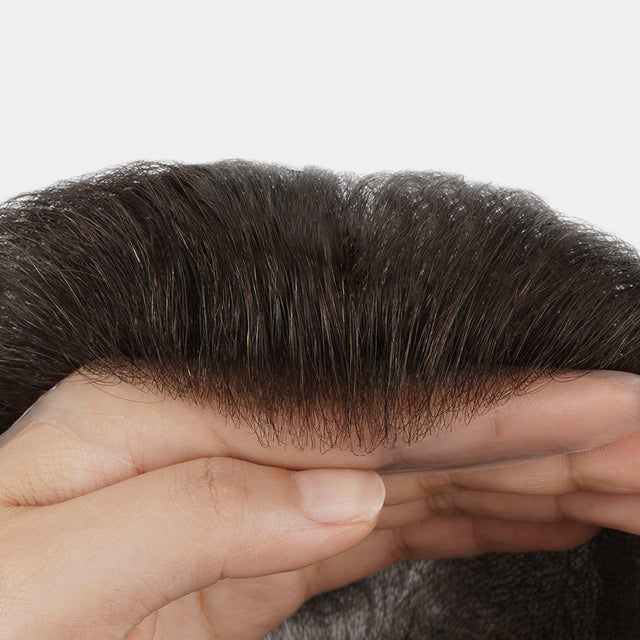 Mist Light men's hair system — 0.03mm Thin Skin, 80% Density, A-Hairline