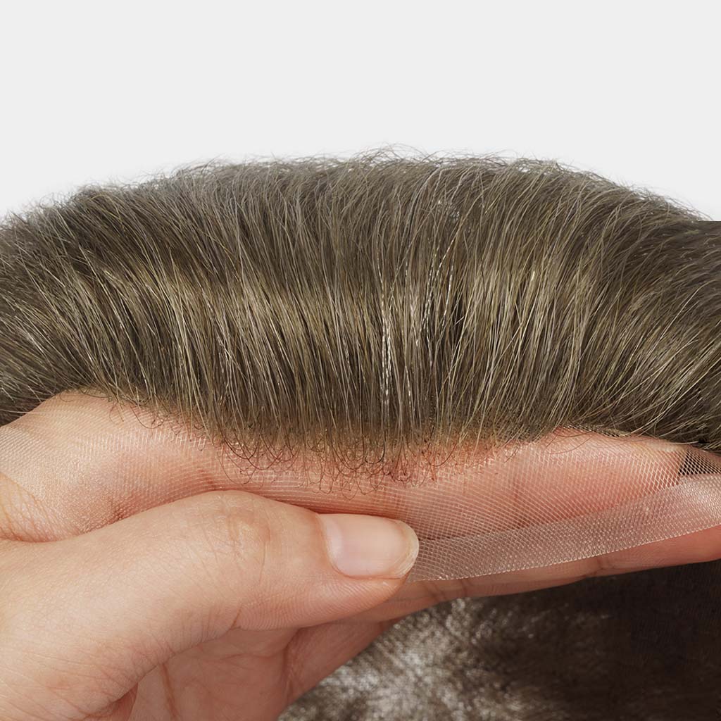 Nimbus men's hair system - fine mono, 80% density